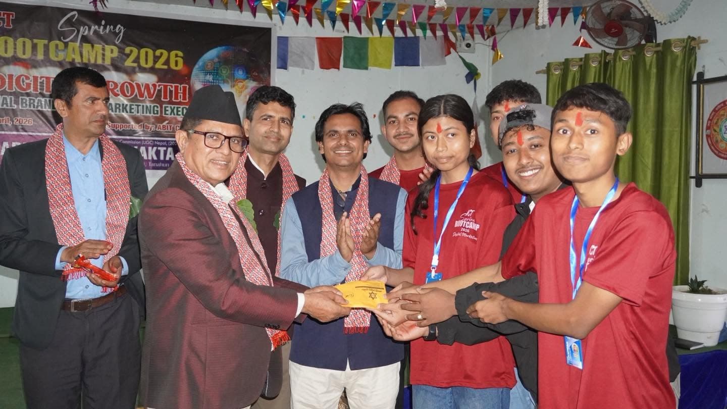 The team placed third in the Digital Marketing bootcamp