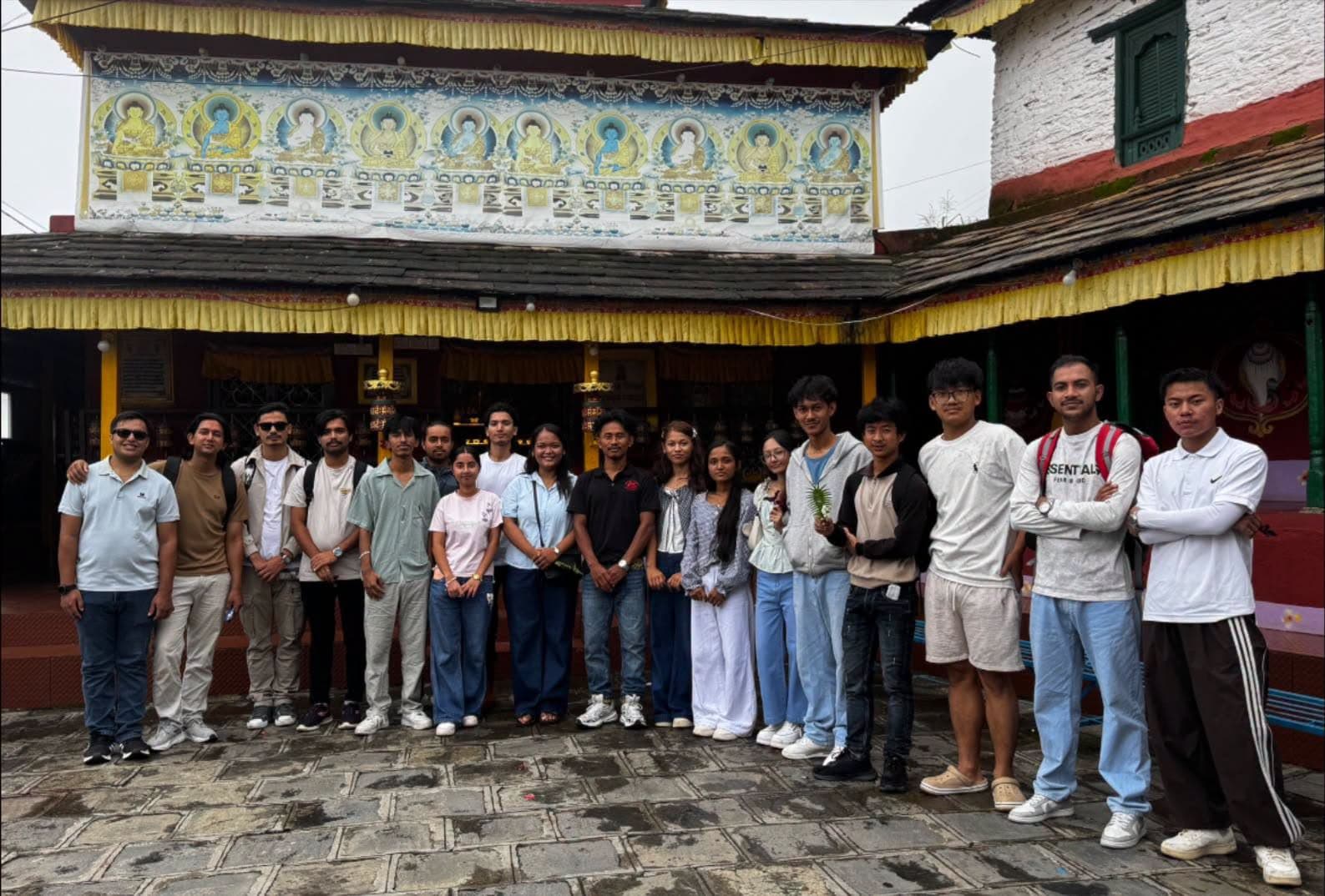 The group at Sirubari Homestay, Syangja