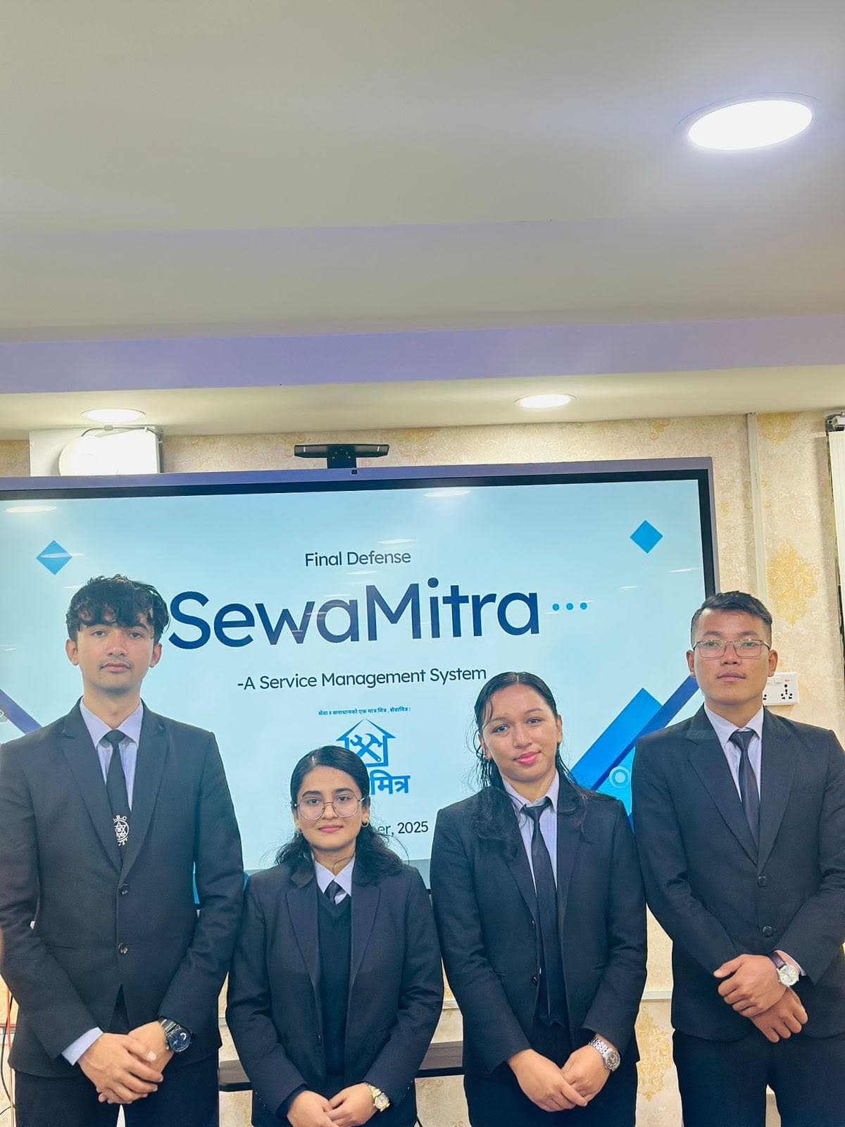 The SewaMitra service management system team — 2078 batch