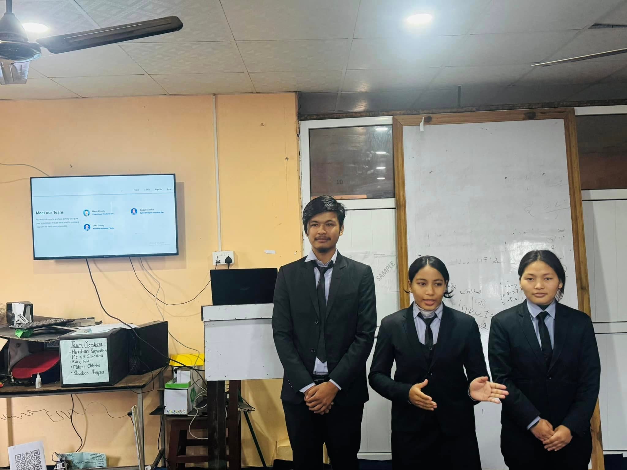 A project team before their defense — 2076 batch