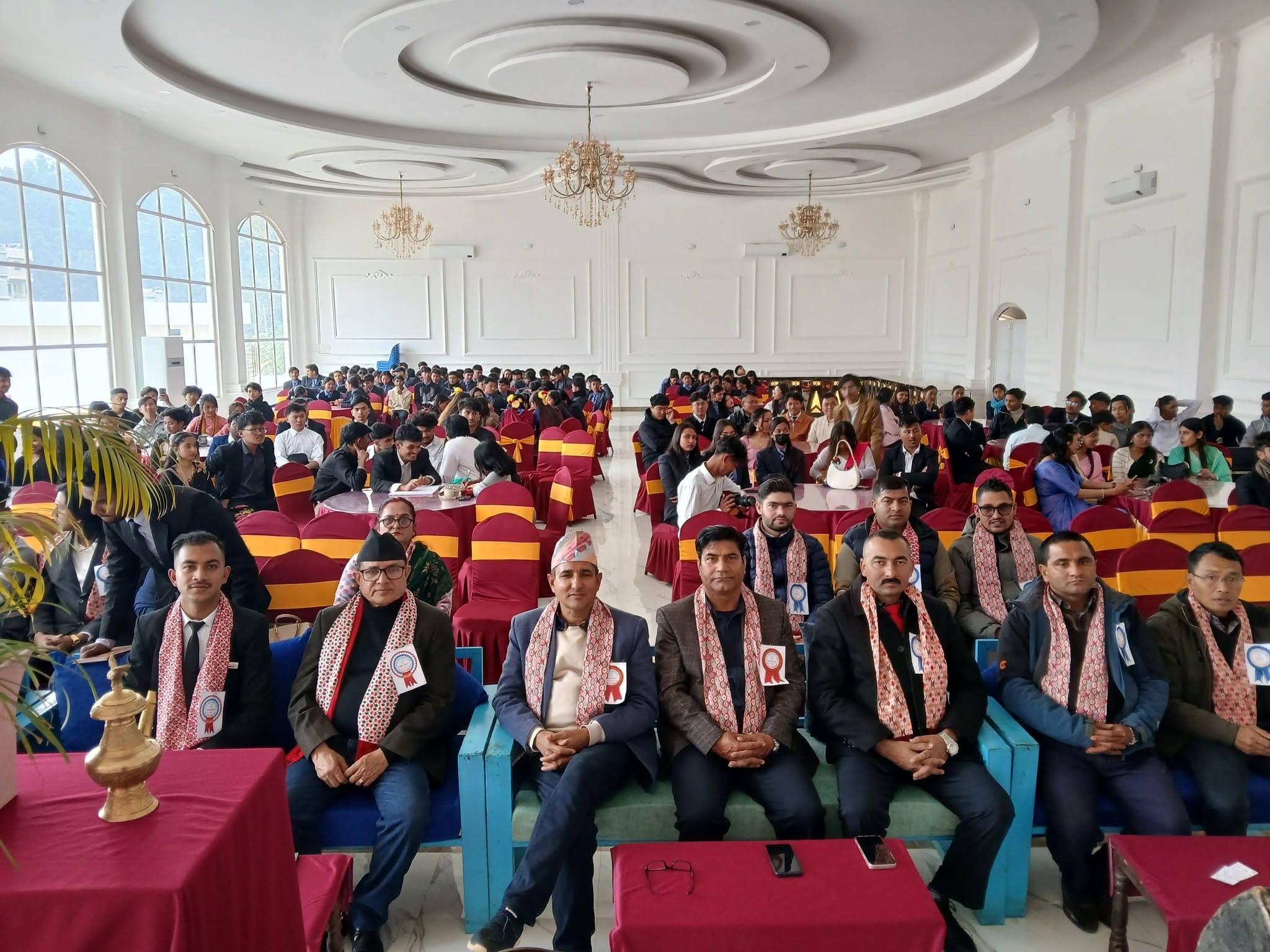 Students and teachers gathered for the programme