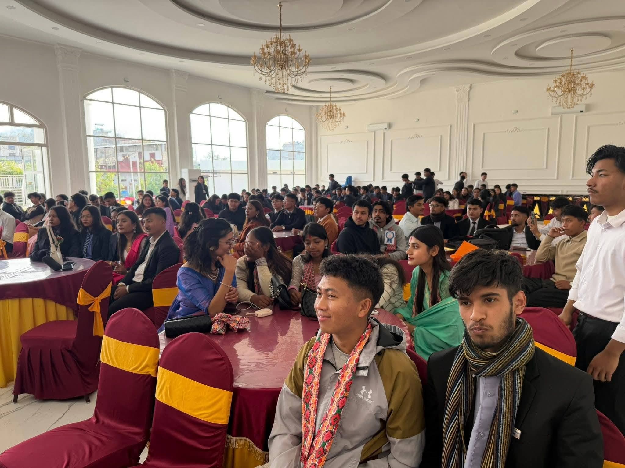 The hall during the programme